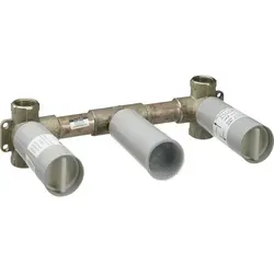 hansgrohe Grundkörper 10303180 für 3 Loch Armatur - Sanitärinstallation, ideal für 3-Loch Wandarmaturen mit flexibler Anschlussmöglichkeit von oben oder unten und langlebigen Keramikventilen.