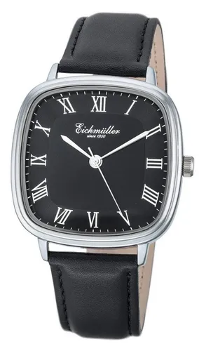 Eichmüller Quarzuhr Klassische Herrenuhr RE1145 Schwarz 39 mm - Elegante Herrenarmbanduhr mit 39 mm Gehäuse, präzisem Quarzwerk und stilvollem Sonnenschliff-Zifferblatt. Ideal für den Alltag und besondere Anlässe. Spritzwassergeschützt und mit Kunstlederarmband für hohen Tragekomfort.
