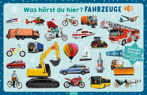 Sound-Adventskalender Fahrzeuge von arsEdition