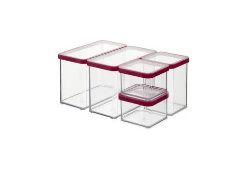 Rotho Loft 5er-Set Vorratsdosen mit Deckel von Rotho