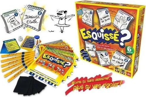 Goliath Esquissé - 76201.006 Gesellschaftsspiel - Kreatives Zeichenspiel für die ganze Familie, fördert die Fantasie und sorgt für stundenlangen Spielspaß mit hochwertigem Zubehör.