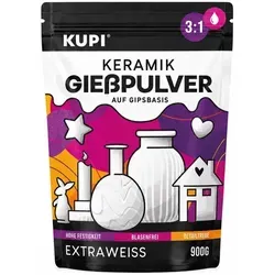 KUPI Gips zum Gießen 0,9kg – Lufthärtend & Geruchlos von buttinette