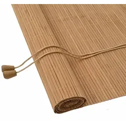 vidaXL Rollo Braun 70 x 220 cm aus Bambus - Hochwertiges Bambusrollo für stilvolle Fensterdekoration. Lichtfilternd und UV-beständig, sorgt es für eine angenehme Raumatmosphäre. Einfach zu installieren und pflegeleicht, ideal für jeden Wohnraum.