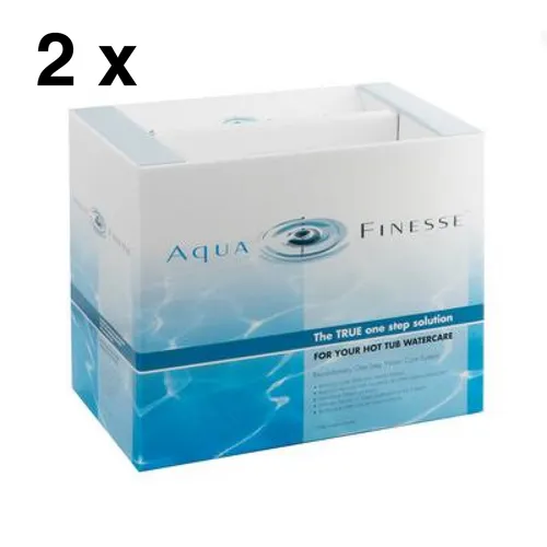 AquaFinesse Wasserpflege für Whirlpools 2 x 2 Liter - Sonstiges Poolzubehör für sauberes, klares und geruchfreies Wasser mit nur einer wöchentlichen Dosis. Enthält alles, was Sie für die Wasserbehandlung benötigen!