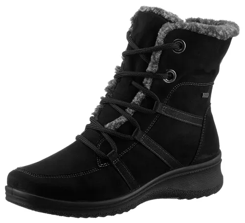 12-48554 MÜNCHEN Wanderschuhe schwarz Gr. 35 - Wanderschuhe aus robustem Synthetik mit praktischem Reißverschluss, ideal für Outdoor-Abenteuer und komfortable Aktivitäten.