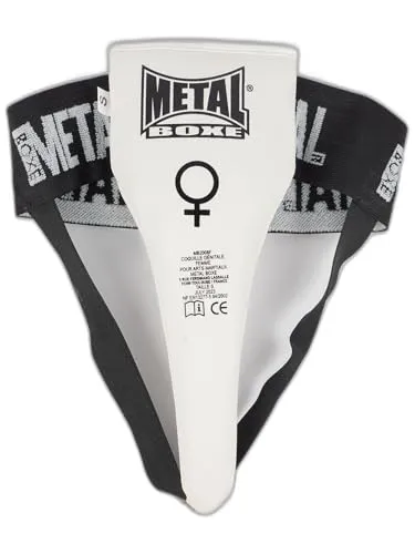 METAL BOXE - Damen-Tiefschutz, Weiß, Größe L