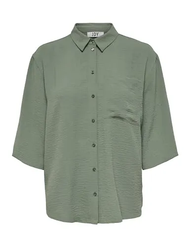 JDY Langarmbluse Divya – Stilvolle Faltenoptik - Blusen mit 3/4-Ärmeln, lässiger Schnitt und eleganter Faltenstruktur für einen modischen Look im Alltag.