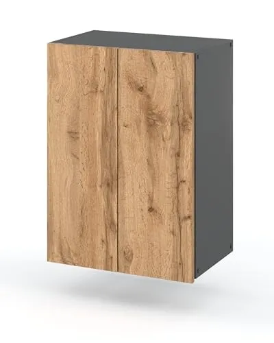 MRBLS_HOME MRBLS Badezimmerschrank (Grau Mat -Wotan) – Hängeschrank Für Badezimmer