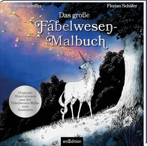Das große Fabelwesen-Malbuch: Originale Illustrationen zum Ausmalen | Ausmalbuch für Erwachsene mit Figuren und Szenen aus der Fabelwesen-Romantrilogie