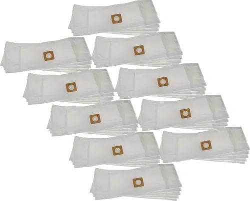 vhbw 50x Staubbeutel kompatibel mit Bosch AdvancedVac 20 Staubsauger - 31,1cm x 23cm Weiß