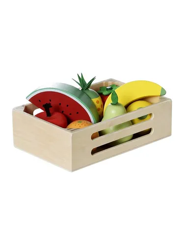 vertbaudet Spielküche Baby Obstkiste für Spielzeugladen aus Holz FSC® Holz