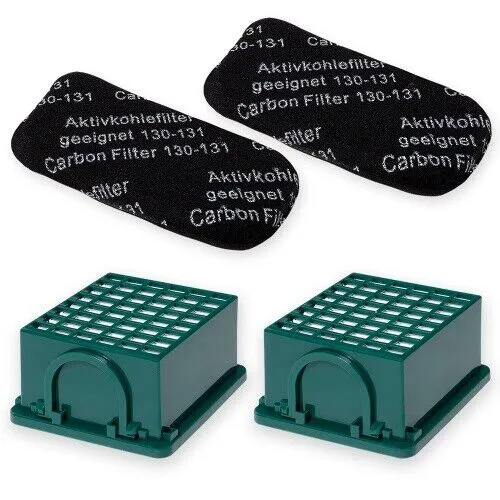 Filterset passend für Vorwerk Kobold 130 131 bestehend aus 4 Filtern