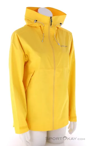 Didriksons Tilde 4 Damen Outdoorjacke - Gelb - XS - Funktionsjacke für Damen, wasserabweisend und atmungsaktiv, ideal für Outdoor-Aktivitäten bei jedem Wetter.