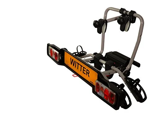 Witter ZX302EU Fahrradträger für die Anhängerkupplung | Kupplungsträger für 2 Fahrräder | 34 kg Zuladung | 13-poliger Stecker