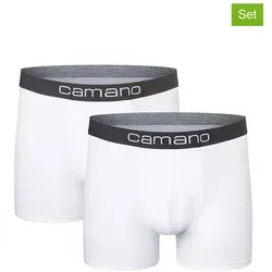 camano 2er-Set: Boxershorts in Weiß - XL