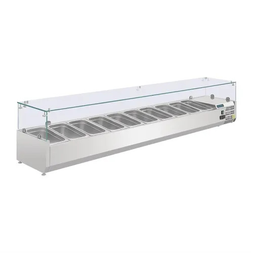 Polar Serie G Aufsatzkühlvitrine 10 x GN 1/4