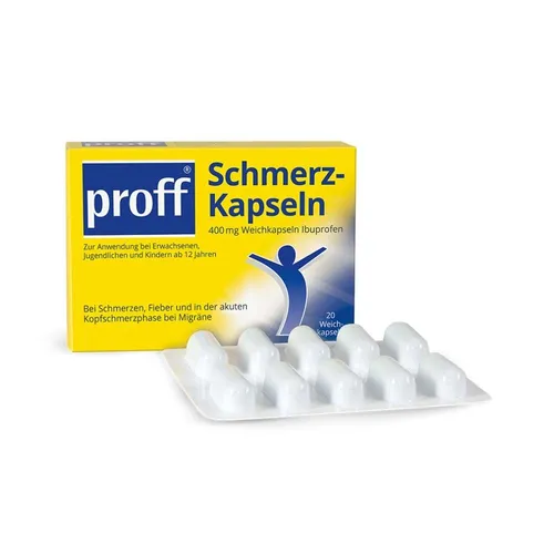 Proff® Schmerzkapseln 400mg – Praktische Weichkapseln