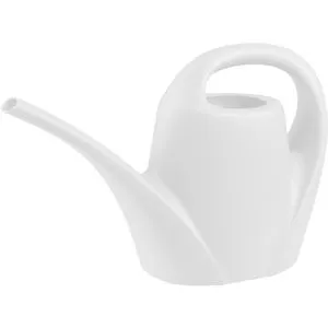 Greemotion Gießkanne weiß, Kunststoff, mit langem Ausgießer, 1,5 Liter