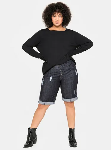 Sheego Strickpullover Longpullover von sheego