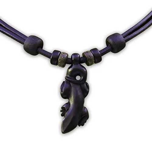 HANA LIMA Gecko Surferkette Halskette Lederkette Surferhalskette Herrenkette Damenkette
