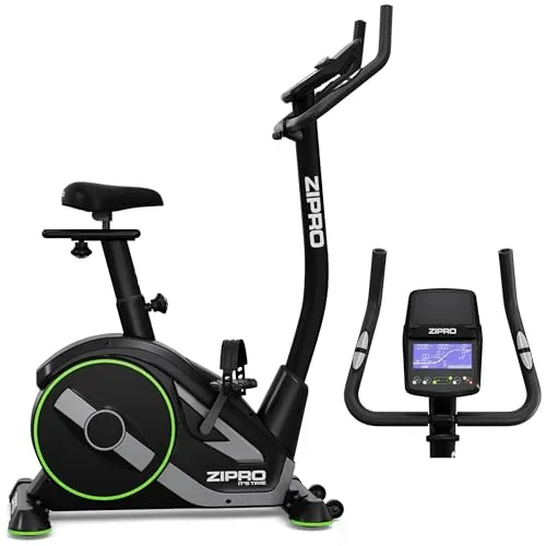 ZIPRO RAVE Heimtrainer Fahrrad - Vielseitiger Ergometer mit 32 Widerstandsstufen - Fahrradergometer mit 32 Widerstandsstufen und 11 Trainingsprogrammen, ideal für individuelles Training und Fitnessziele. Bluetooth-kompatibel für interaktive Workouts.