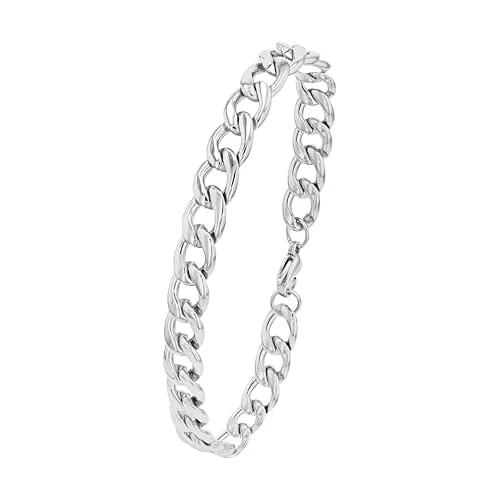 Amor Armband Edelstahl Herren Armschmuck 21,5 cm - Armschmuck aus hochwertigem Edelstahl, 21,5 cm, im grobgliedrigen Design, ideal als Geschenk in Schmuckbox - perfekt für besondere Anlässe.