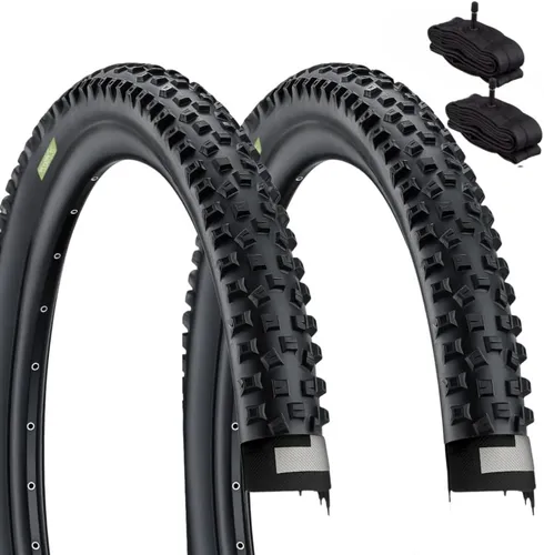 ECOVelo 29 x 2.25 (57-622) MTB Reifen Antipannen Schwarz 2 + 2 Amerika Schläuche