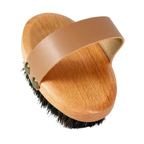 Körperbürste Naturborsten Massage Peeling Bürste Pferdehaar Badebürste