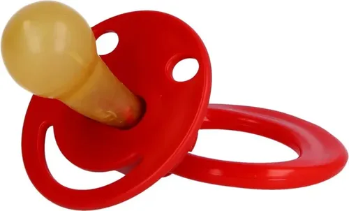 BERUHIGUNGSSAUGER kirschf.Lat.0-6 M.rot 1 St in rot von Dr. JUNGHANS