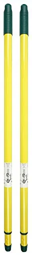 Novaliv 2x Teleskopstiel 72 – 125 cm 2 tlg Universalstiel Stab Ersatzstiel Besenstiel mit Gewinde Ersatzteil Stiel Ersatz Teleskopstange Teleskop (2, Stiel)
