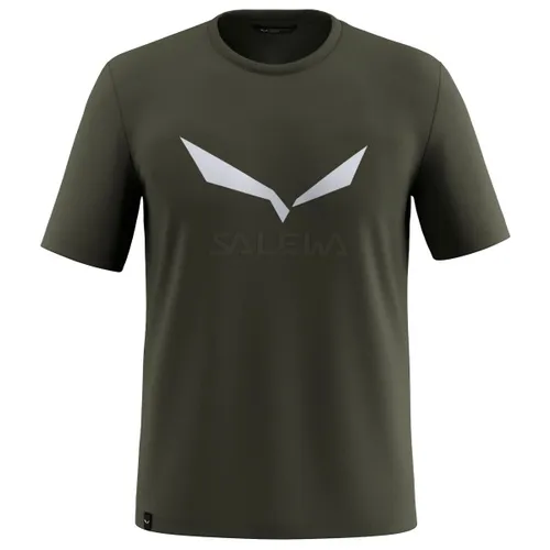 Salewa - Solidlogo Dry T-Shirt - Funktionsshirt Gr 46 - S oliv