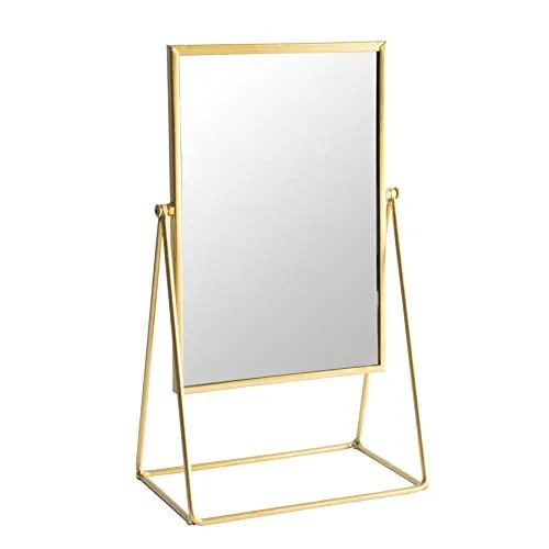 Harbour Housewares Rechteck Makeupspiegel - 22 X 39cm - Gold