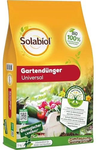 Solabiol Bio Gartendünger Universal mit Sofort- und Langzeitwirkung für Obst, Gemüse und Zierpflanzen 5 kg