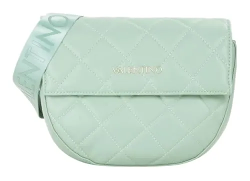 Valentino Bigs Flap Bag Salvia - Umhängetasche mit gesteppten Details und praktischen Innenfächern, ideal für stilbewusste Frauen. Maße: 24 x 17 x 8 cm, stufenlos verstellbarer Schulterriemen für optimalen Tragekomfort.