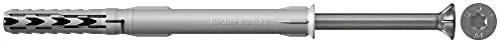 fischer Langschaftdübel SXR-T A4, Edelstahl R 10x140 T R - Sonstige Elektroinstallationsartikel, ideal für Mehrfachbefestigungen mit nur 50 mm Verankerungstiefe und vormontierter Sicherheitsschraube.