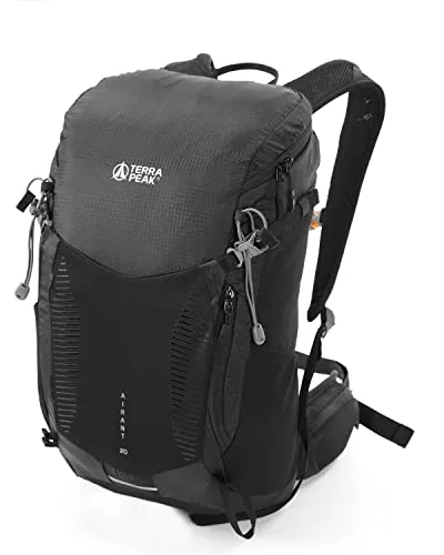 Terra Peak Wanderrucksack Airant 20 - Wanderrucksack mit 20L Volumen, belüftetem Netzrücken für optimalen Tragekomfort und Trinksystem-Vorbereitung. Ideal für Wanderungen, Trekking und Camping.
