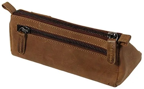 LandLeder Stifteetui,Sattelbraun,20 x 7 x 7 cm