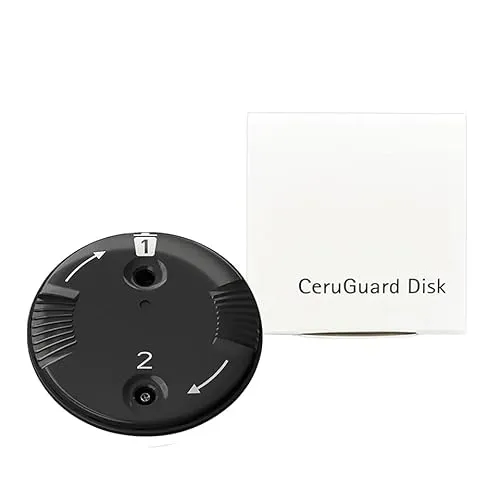 DIREKT CeruShield Disk (Spender mit 8 Filtern) | Cerumenfilter | Hörgerätefilter | CeruGuard wie Phonak CeruShield | für Audeo Marvel, Paradise, Lumity | (8 Filter - 1x Disk)