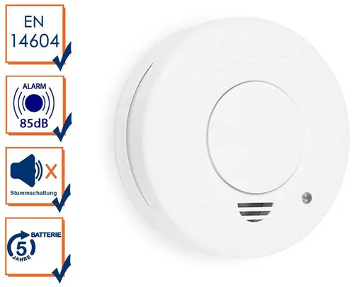 Smartwares Rauchmelder, Wassermelder, Hitzemelder, Kohlenmonoxid, Gas bis 10a