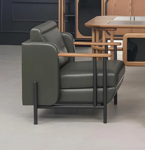 Moderner Leder Bürosessel in Schwarz – Luxus für Ihr Arbeitszimmer - Eleganter Bürosessel aus hochwertigem Leder, ideal für stilvolle Arbeitsumgebungen. Mit 90 cm Breite und ergonomischem Design bietet er optimalen Komfort und ist sofort einsatzbereit.