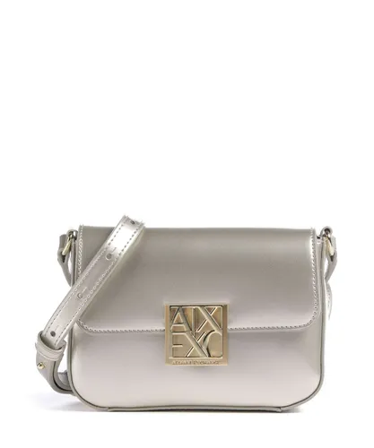 Armani Exchange Amy S Umhängetasche - Stylische Umhängetasche aus hochwertigem Lederimitat in elegantem Light Gold, ideal für jeden Anlass und praktisch für den täglichen Gebrauch.