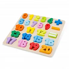 New Classic Toys 10539 Number Puzzle - Puzzlespielzeug für Kinder ab 2 Jahren, fördert spielerisch die Farbwahrnehmung und die Hand-Augen-Koordination.