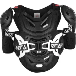 Leatt Brustpanzer 5.5 Pro HD Schwarz - Brustpanzer für Erwachsene in Größe S-XL, bietet optimalen Schutz und Komfort beim Motocross und Mountainbiking.