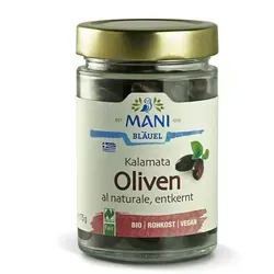 Kalamata Oliven al naturale - entkernt & fermentiert - bio & roh (0.175kg)