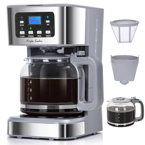 Taylor Swoden Pewter 1.5L Filterkaffeemaschine mit Timer von Taylor Swoden