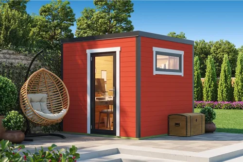 LASITA MAJA Gartenhaus Flachdach 3x3m Holz Sardinien 1, BxT: 250x250 cm, ohne Dacheindeckung