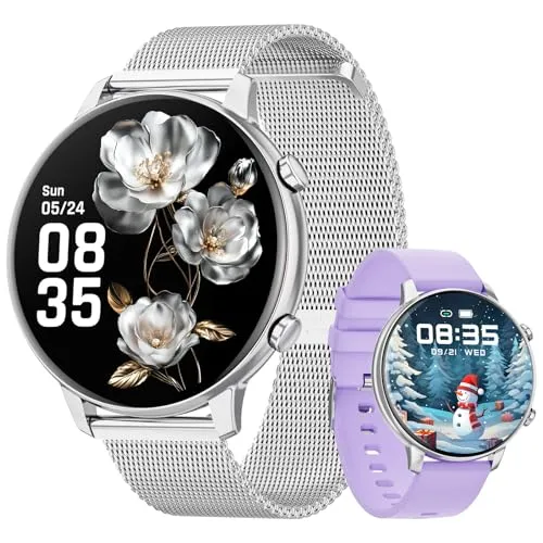 Hwagol Smartwatch Damen Herren, 1.39