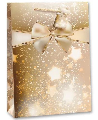 Bambelaa! Geschenkpapier 12x Geschenktüten Geschenktaschen Groß 157g Glänzend Ca. 25x8,5x34,5cm
