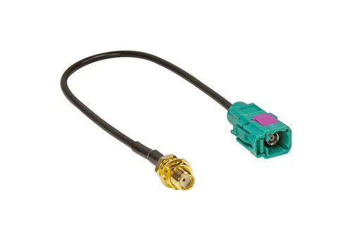 tomzz Audio Fakra (F) Antennenadapter Kupplung auf SMA (F) Kupplung passt für Audi KFZ-Adapter