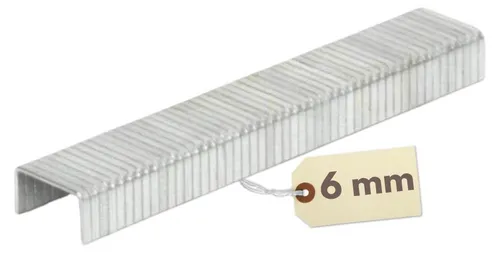 Tackerklammern Typ 50 Heftklammern Handtacker Klammer Tackernadeln Stahlklammer Tacker Klammern T-50 verzinkter Stahl Heft Klammern Flachdrahtklammern 6 mm 5000 St